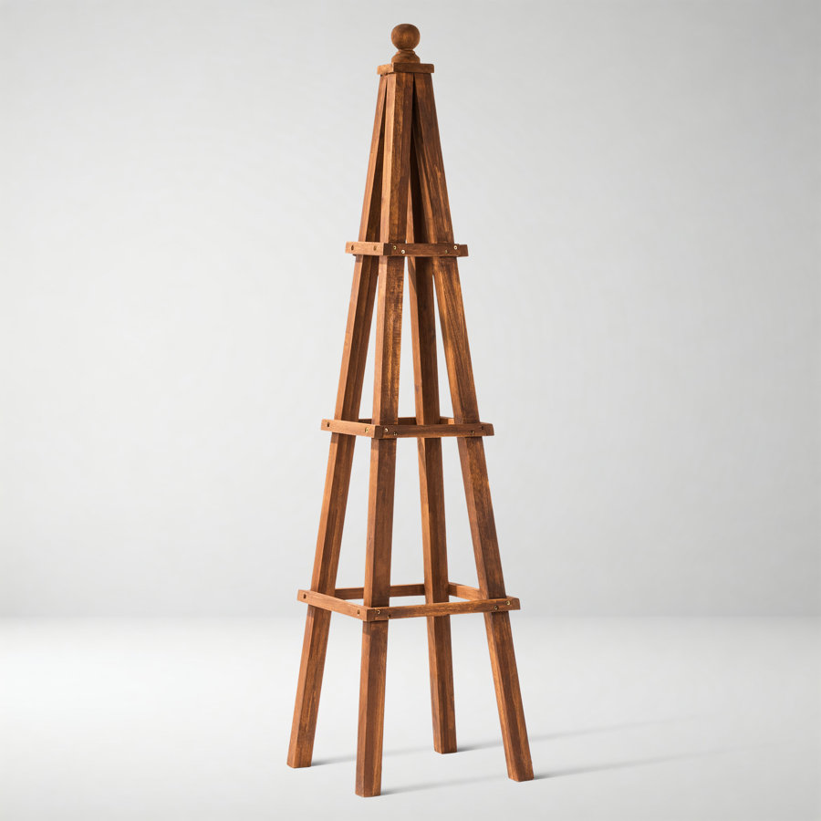 Sohvi 60.6'' H x 14.9'' W Metal Obelisk Trellis